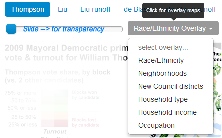 Map overlay feature