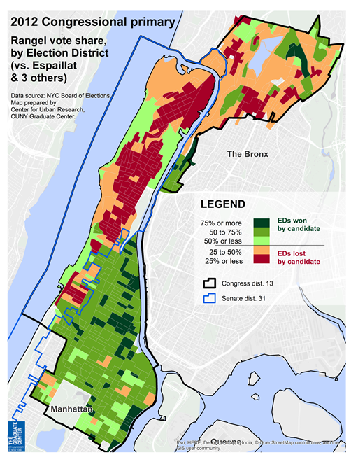 Rangel vote: 2012 primary